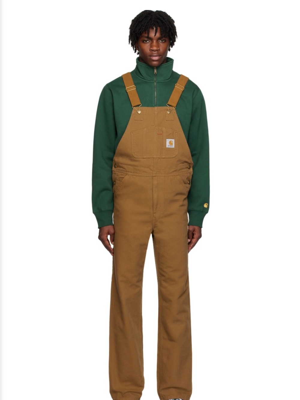 Carhartt x WIP Men’s Brown Workwear Cargo Bib Overalls